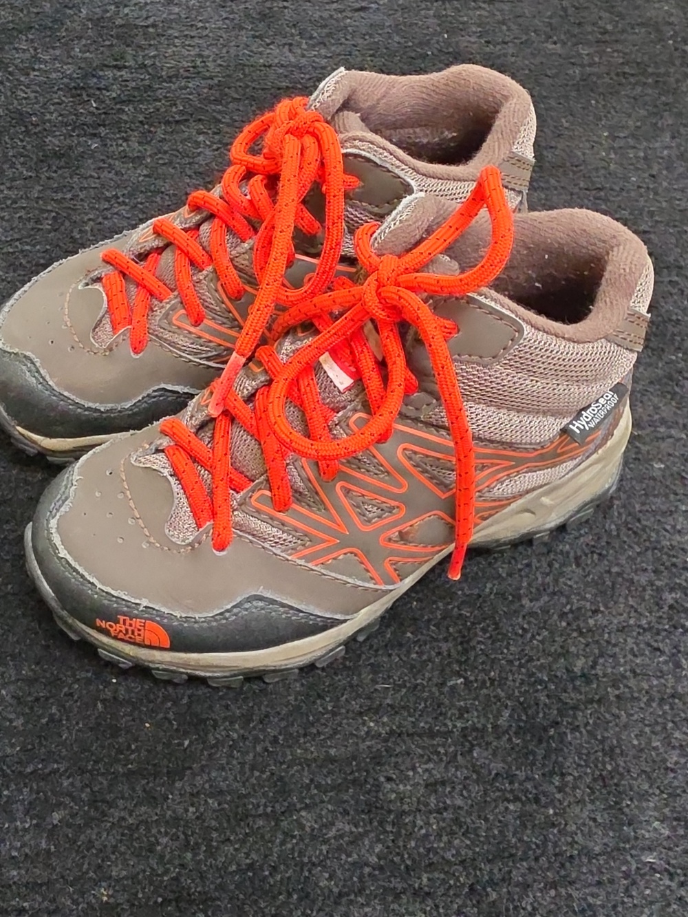 The North Face Kids Brown and Orange Trail Boots SIZE 11.5